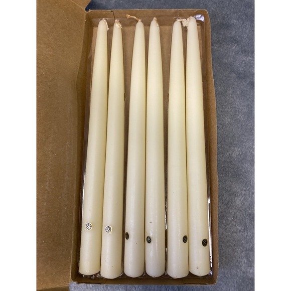 Partylite Vintage Lily Of The Valley/ivory 12" Dinner Candles 6 In Set - Picture 1 of 7